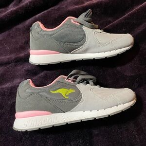kangaROOS Gray and Pink Athletic Shoes